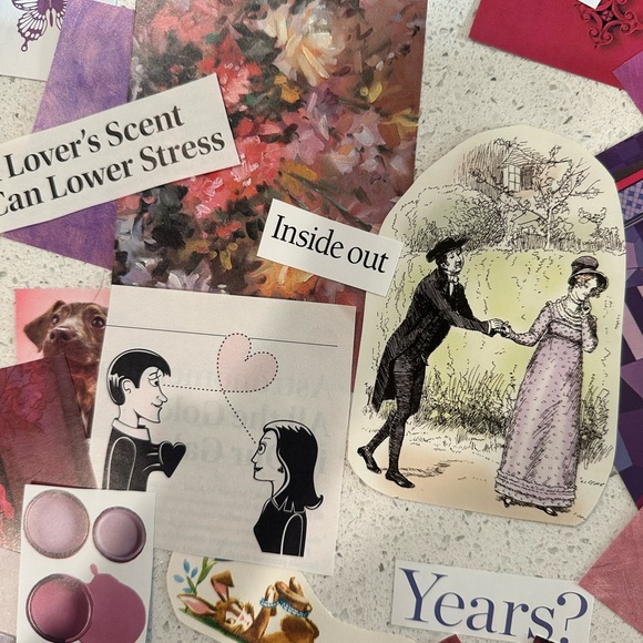 Junk Journal Kit - purple&pink love & romance aesthetic - Picture 10 of 10